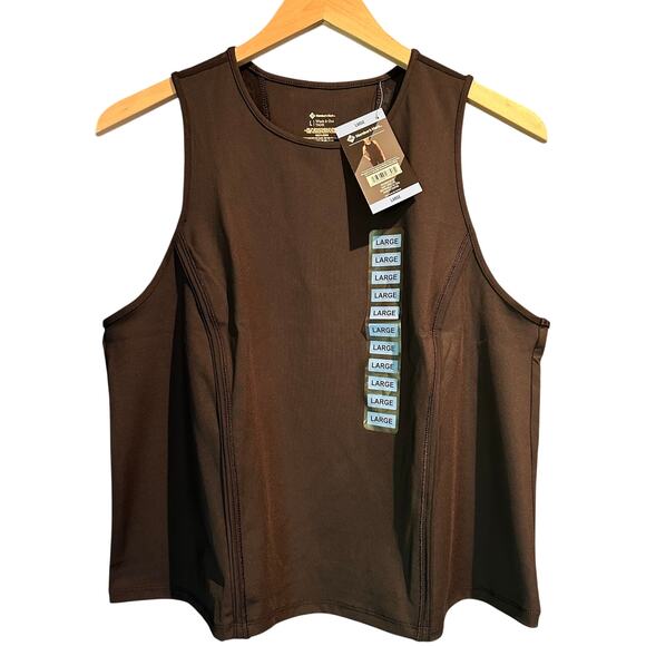 Member's Mark NWT Ladies Work out tank Black Size Large Crop Moisture Wicking'\ - Picture 1 of 7